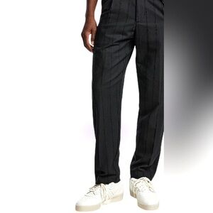 Just Cavalli Textured Striped loose fit dress pants Sz 54